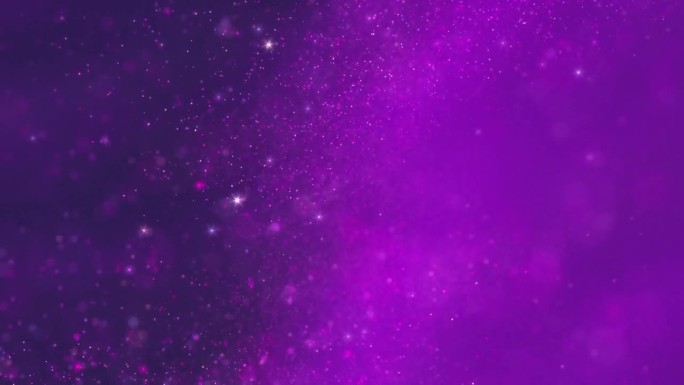 优雅的蜂群闪烁的紫色粒子星环背景