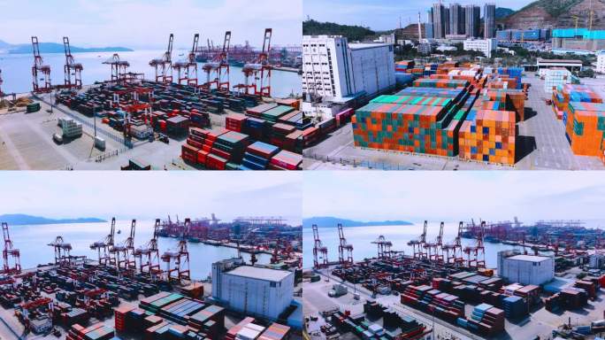 4K集装箱码头港口