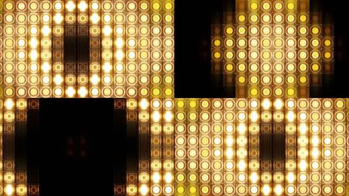 4K 金色LED矩阵灯珠灯墙-10