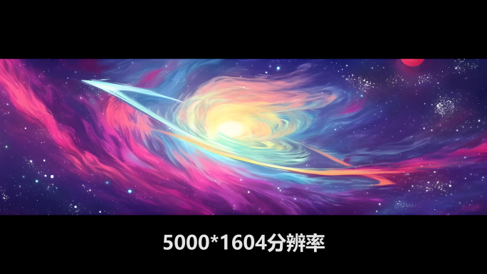 5K抽象星空宇宙银河