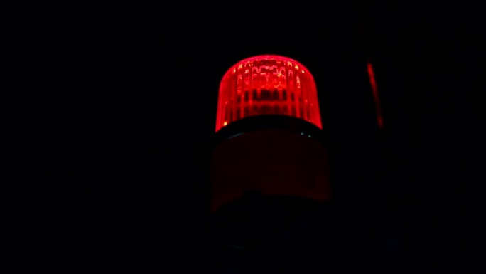 红色闪烁警告警笛灯-紧急服务