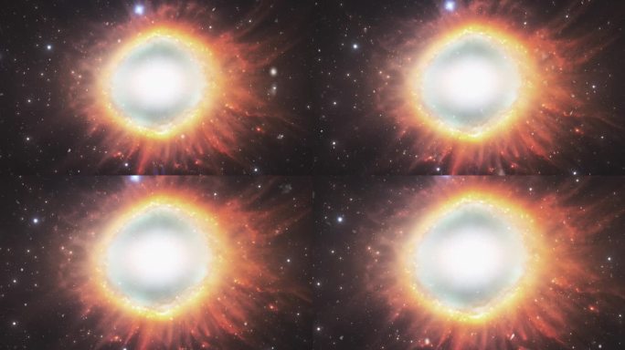 超新星爆炸后形成的星系。