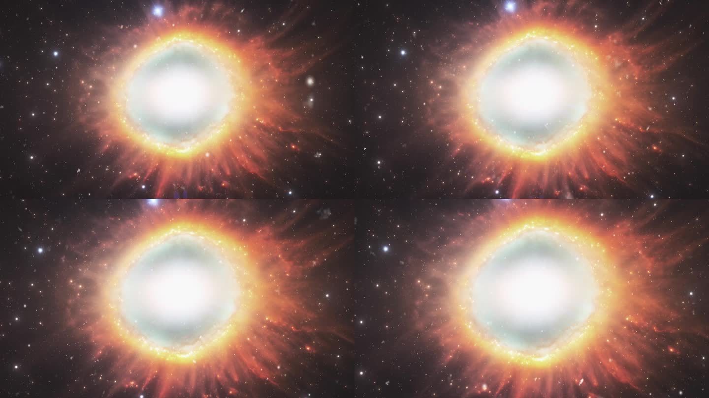 超新星爆炸后形成的星系。