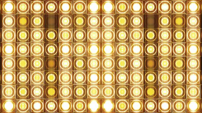 4K 金色LED矩阵灯珠灯墙-20