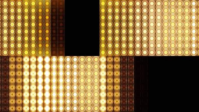 4K 金色LED矩阵灯珠灯墙-16