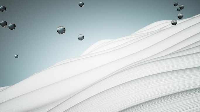 纳米科技服装面料布料吸水三维广告动画素材