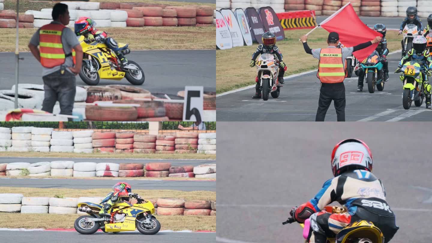 4K60P 青少年 摩托车 比赛 慢镜头