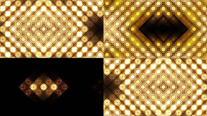 4K 金色LED矩阵灯珠灯墙-29