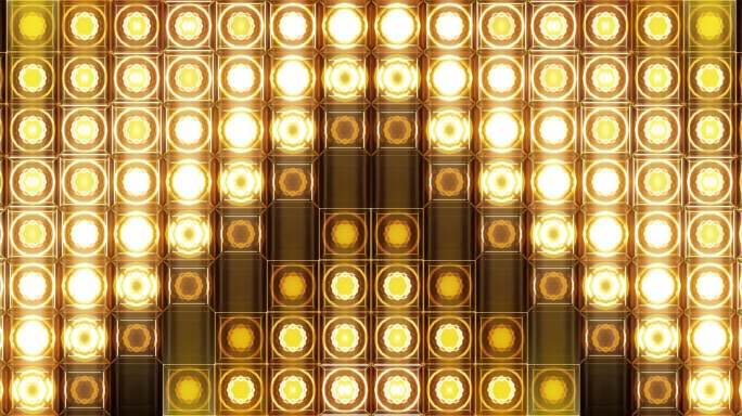 4K 金色LED矩阵灯珠灯墙-12