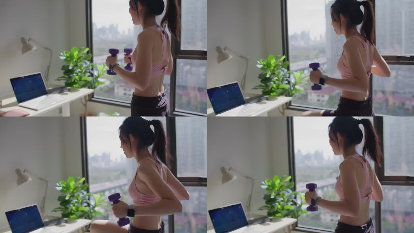 亚洲体育女子在家锻炼在线课程