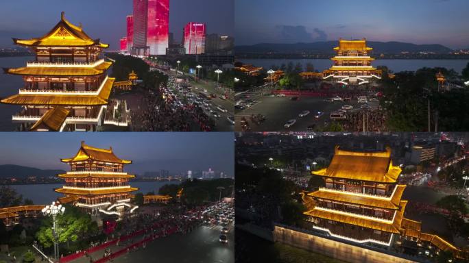 杜甫江阁夜景