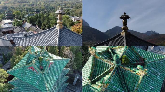 嵩山少林寺 航拍 4K