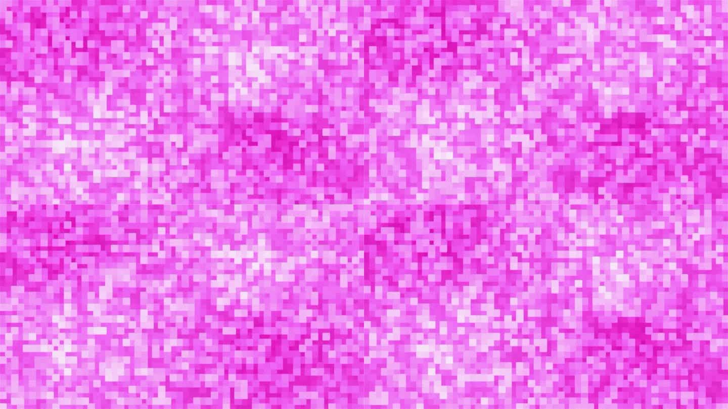 抽象运动循环背景抖动粉红色模糊像素。