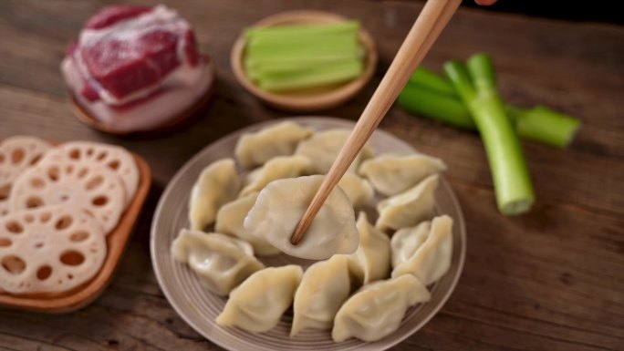 中国美食特色水饺广告