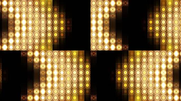 4K 金色LED矩阵灯珠灯墙-08