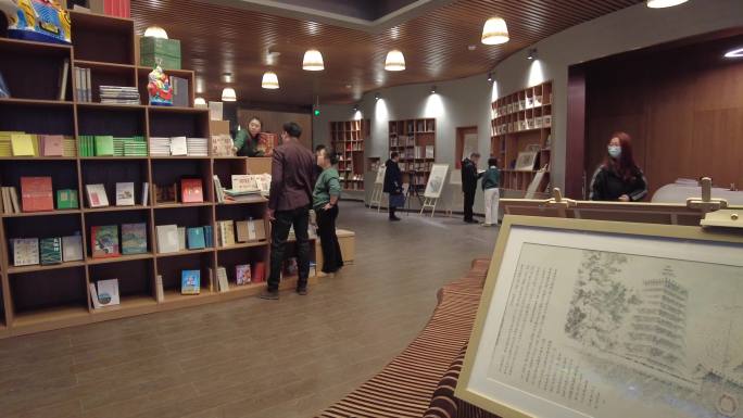 北京大运河文化博物馆新地标读者角书店读书