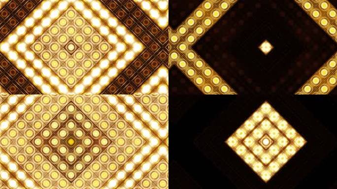 4K 金色LED矩阵灯珠灯墙-38