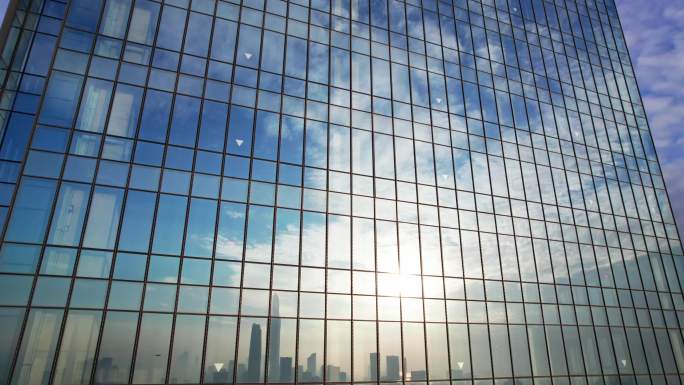 城市玻璃墙幕