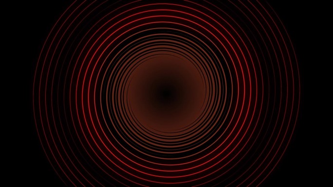 4K圆形抽象红黑背景