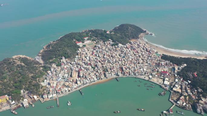 漳州市龙海区港尾镇浯屿岛海钓基地海景航拍