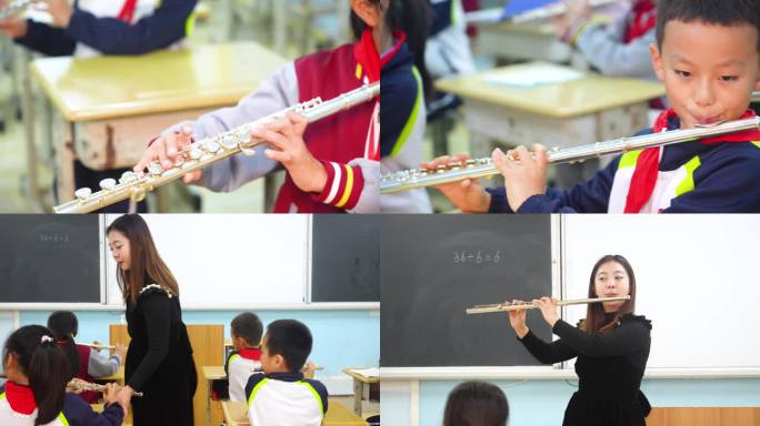 学习长笛，音乐老师
