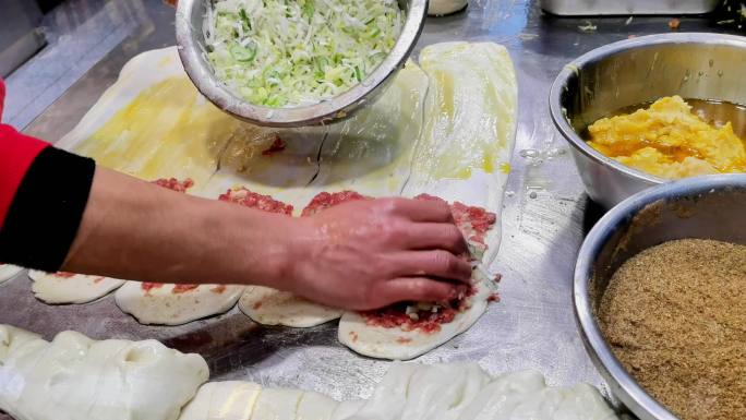 金丝牛肉饼制作