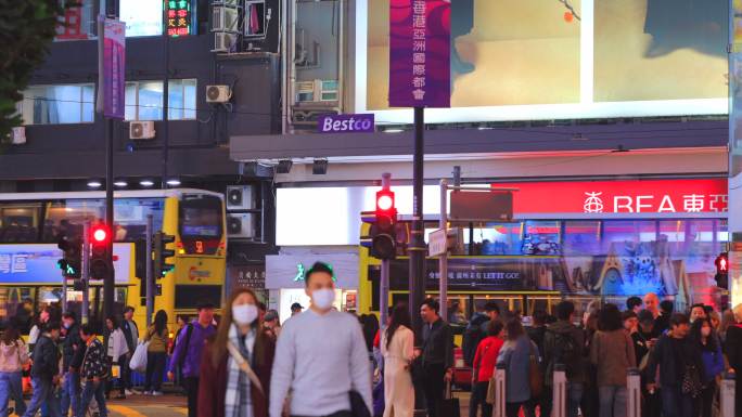 4K-夜香港延时 街拍