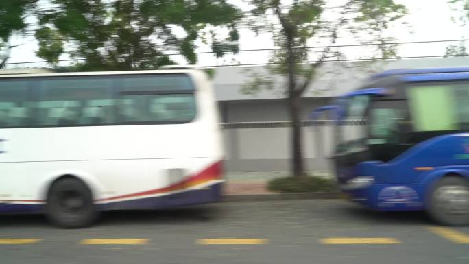 城市 日景 车窗 背景 稳定