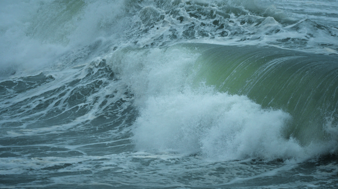 海岸浪潮-高速摄影