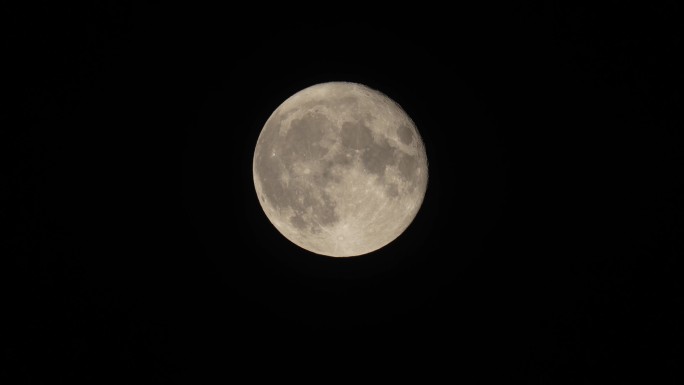 满月延时特写