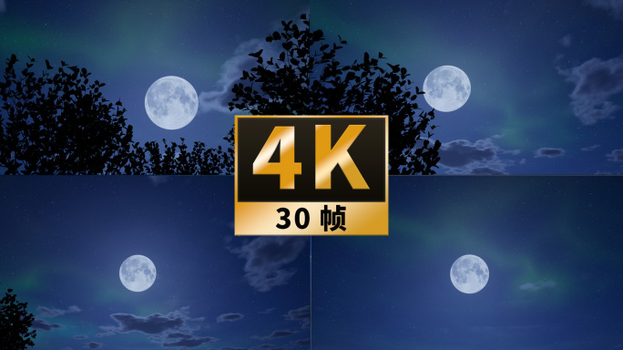 4K十五圆月亮