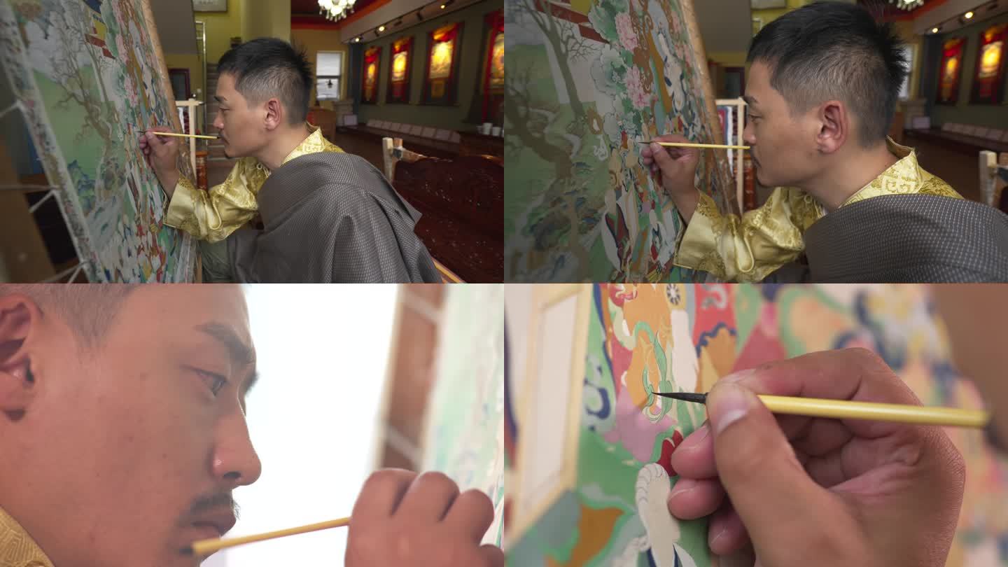 非物质文化遗产 西藏唐卡勉唐画派