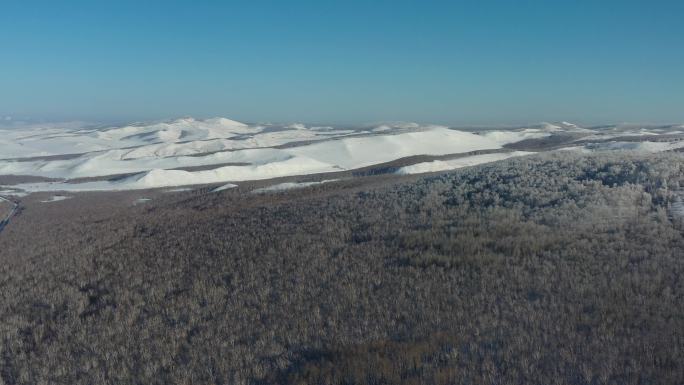 根河雪景 呼伦贝尔雪景