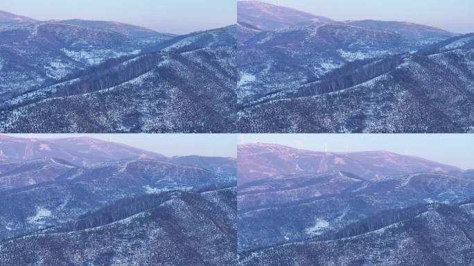 雪山航拍高山