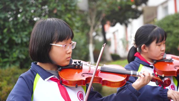 学生跟老师学琴