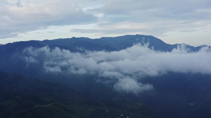 云海 山村 航拍 空镜