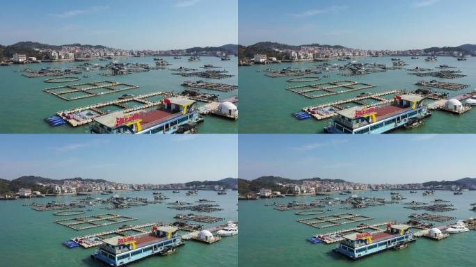 漳州市龙海区港尾镇浯屿岛海钓基地海景航拍