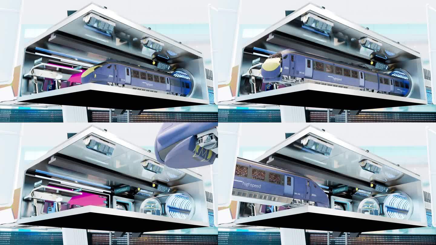 火车 打卡裸眼3D沉浸式视频