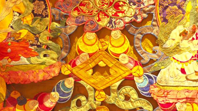 非物质文化遗产 西藏刺绣唐卡
