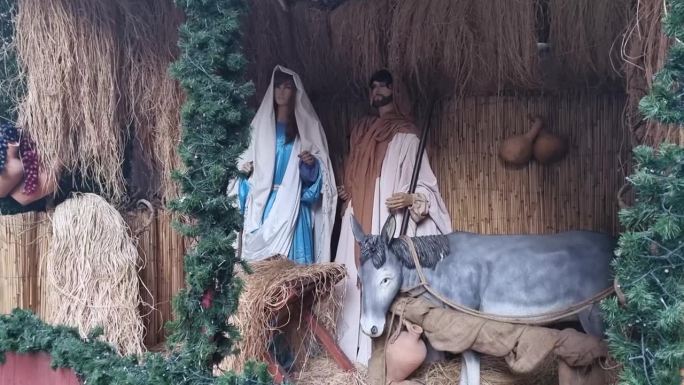 耶稣和玛利亚在圣诞节