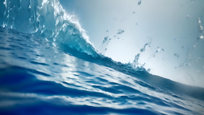 海面特效海浪视频素材 海浪特写 升格镜头