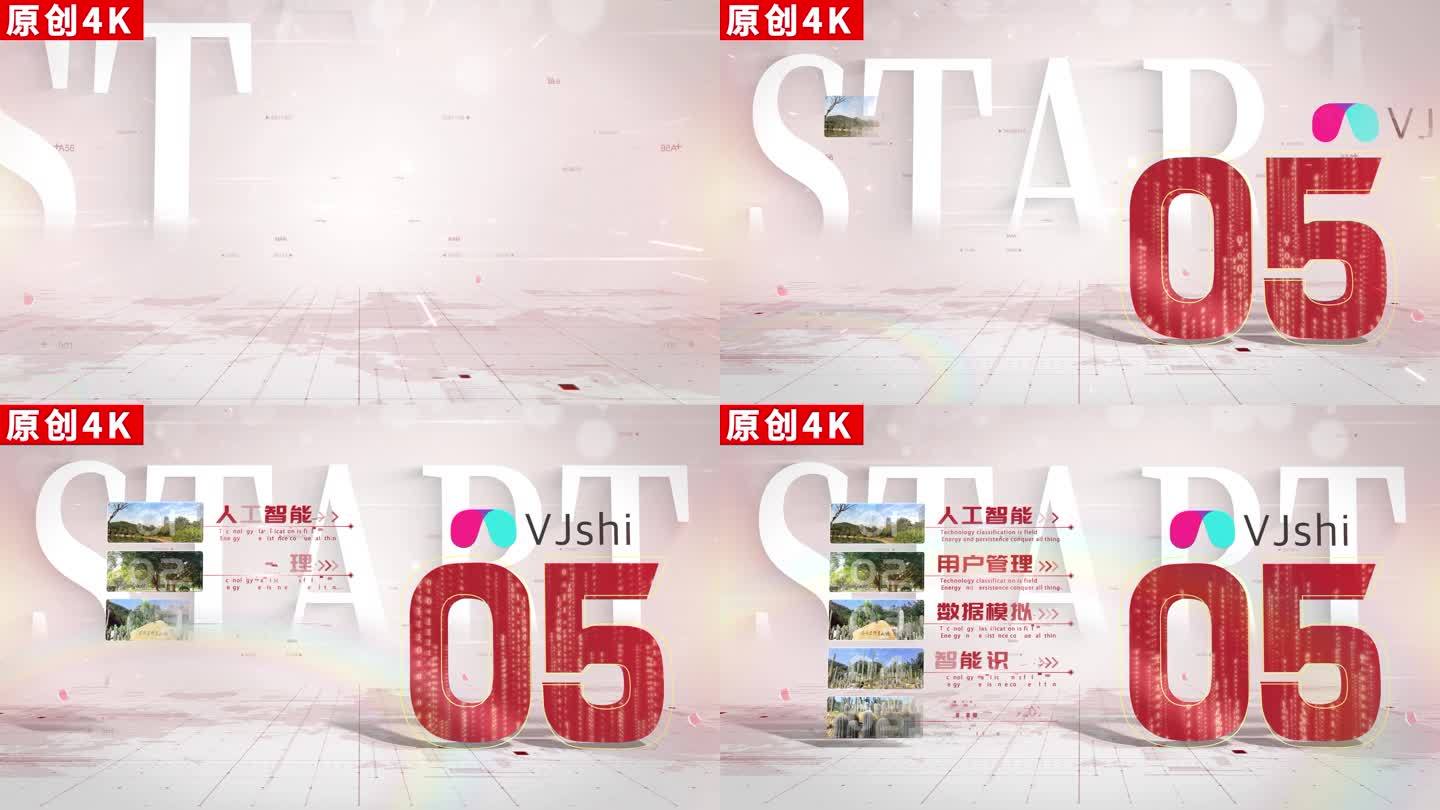 5-商务简洁红色分类ae模板包装4k