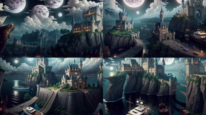 AI风景 城堡