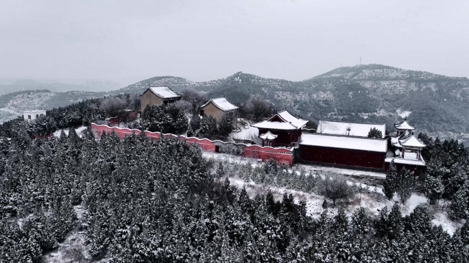 碧霞祠雪景