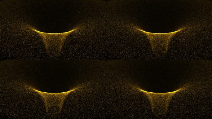金色粒子旋涡视频素材