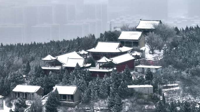 碧霞祠雪景