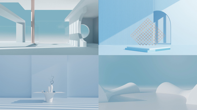 极简创意光影变化__工程