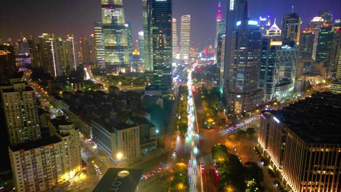 上海城市地标风景延时摄影