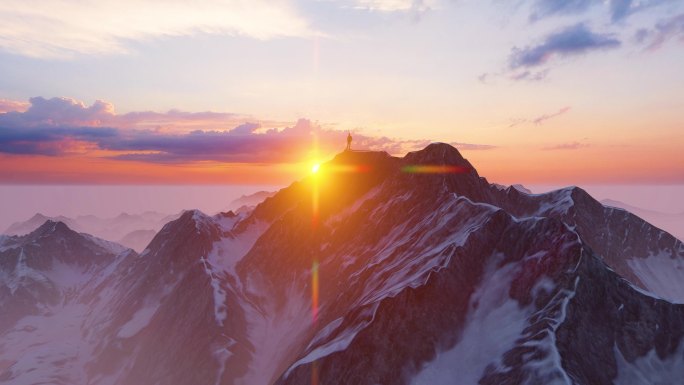 雪山 登山 攀登者