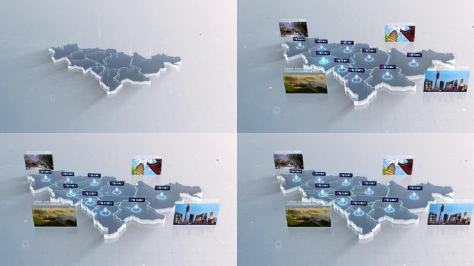 吉林省地图区位连线坐标点覆盖